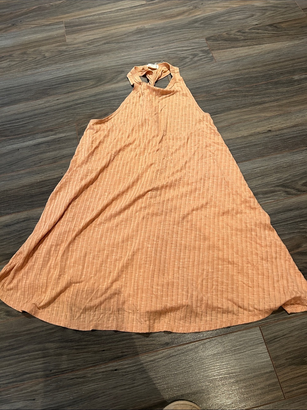 Billabong Peach Halter Swing Mini Dress